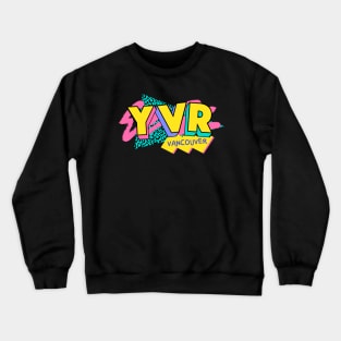 Vancouver, British Columbia Retro 90s Logo Crewneck Sweatshirt